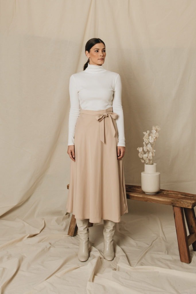 Turtleneck jumper fine rib